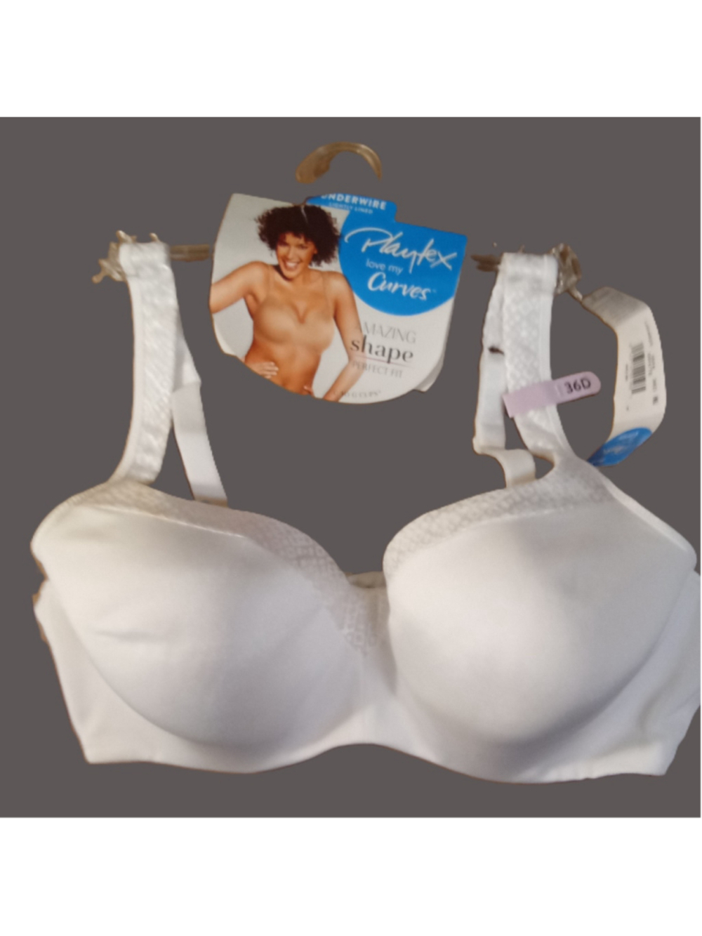 Playtex Lightly Lined Underwire Bra White Size 36D